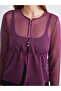 Özmarka New Season Crew Neck Transparent Blouse - 3