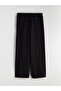 Wide Leg Women's Trousers with Elastic Waist - 7
