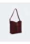Özmarka New Season Suede Look Women's Shoulder Bag and Wallet - 3