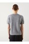 Lcw Modest Gray Crew Neck Women's Knitwear Cardigan - 4