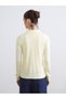 Alita City Lcw Vision Yellow Knitwear Plain Women's Cardigan with a Difference - 4