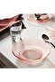 HAVSGÄDDA Deep plate, stripe pattern/pink, 19 cm - 3