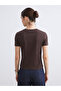 Esvab • Modern & Distinctive Zero Roba Collar Embroidered Women's T-Shirt - 5