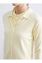 Alita City Lcw Vision Yellow Knitwear Plain Women's Cardigan with a Difference - 3