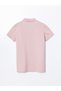 Xside Pink Polo Neck Pique Women's T-Shirt - 6