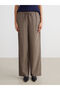 Elastic Waist Textured Women's Trousers - 3