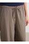 Elastic Waist Textured Women's Trousers - 4