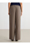 Elastic Waist Textured Women's Trousers - 5