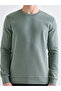 Green Crew Neck Men's Sweatshirt - 3