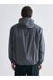 Orange Comfortable Fit Hooded Men's Medium Thick Coat - 4
