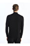Black Half Turtleneck Men's Knitwear Sweater - 5