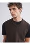 Brown Standard Fit V-Neck Men's Knit Sweater - 3