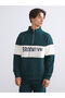 Xside Stand Collar Color Block Men's Sweatshirt