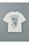 Nevavm Oval Collar Printed Combed Cotton Men's T-Shirt - 6