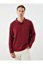 Polo Neck Long Sleeve Men's Sweatshirt