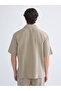Esvab • Modern & Distinctive Comfortable Fit Cuban Roba Collar Short Sleeve Muslin Men's Shirt - 5