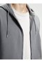 Özmarka New Season Hooded Long Sleeve Men's Zippered Sweatshirt - 4