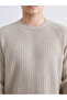 Crew Neck Men's Knitwear Sweater - 3