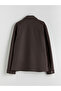 Standard Shape Shirt Collar Men's Stamp Coat - 8