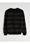 Mg trend'en black striped crew neck men's knit sweater - 6