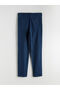 Navy Blue Slim Fit Men's Chino Trousers - 6