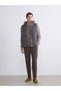 Vizyon New Season Standard Fit Stand Collar Velvet Men's Vest - 2