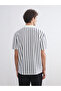 Esvab • Modern & Distinctive Devrik Roba Collar Striped Men's T-Shirt - 5