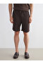 Brown Standard Fit Men's Shorts - 2
