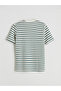Crew Neck Striped Combed Cotton Men's T-Shirt - 6