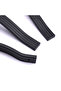 Furniture Handle Striped Model Durable Long Lasting Modern Decorative Design 288 mm Black Metal - 2