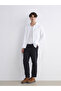 Regular Fit Long Sleeve Muslin Men's Shirt - 3