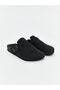 Black Suede Look Men's Slippers