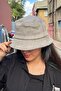 Winter Gray Melange Unisex Bucket Hat - 2