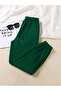 Unisex Green Fleece-Lined Sweatpants - 2