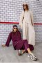 Modal Basic Long Sweatshirt Burgundy - 2