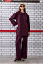 Modal Basic Long Sweatshirt Burgundy