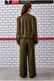 Pile Detailed Palazzo Trousers Forest Green - 4