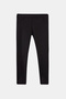 Black Girl's Decorative Pocket Plush Extra Thick Winter Leggings