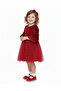 Girl's Dress Christmas Velvet Fabric - 3