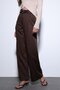 Brown Wide Leg Women's Trousers - 3