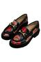Women's Vegan Leather Black Loafer - Poppy Design