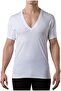Men's Sweatproof Undershirt | Cotton Deep V Neck T-Shirt with Underarm Sweat Pads, Original Fit | Al