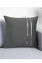 Throw Pillow Cover with Silver Detail (1 Piece) - 3