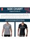 Men's Sweatproof Undershirt | Cotton Deep V Neck T-Shirt with Underarm Sweat Pads, Original Fit | Al - 8