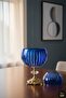 Handmade Cut Crystal Vertical Pattern Decorative Presentation Holder with Lid Napkin Holder Candle Holder