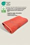 Bath Towel 100% Cotton Certified Striped Border 70X140Cm - Orange (1 Piece) - 3