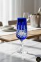 Cutting Handcrafted Crystal Coffee Side Flute Water Glass - 2