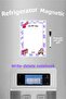 Summer Sil Retro Themed Purple to Do List Magnetic Refrigerator Memo Holder Missing List Kitchen Decoration