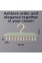 Multi-Purpose Adhesive Hanger with Hooks Portable Hanger with 8 Hooks for Kitchen Bathroom Inside Cabinet - 2