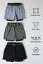 | 3 Pack |   Unisex Gym and Fitness Lined Leggings Shorts with Lettering Rubber Outdoor Shorts